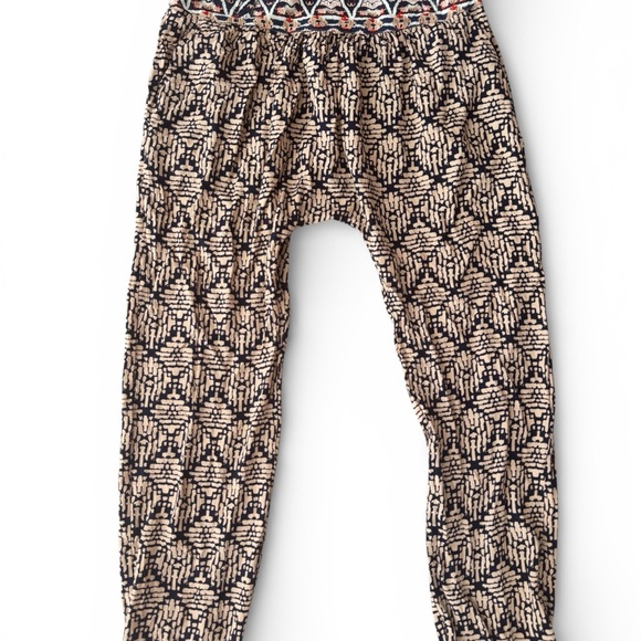 THML Black and Cream Patterned Joggers - Picture 5 of 5